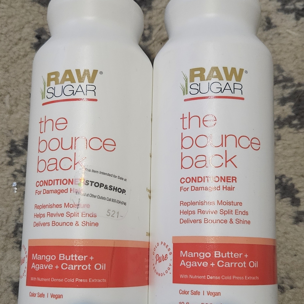 Raw Sugar The Bounce Back Conditioner - White and Orange 2 Pack